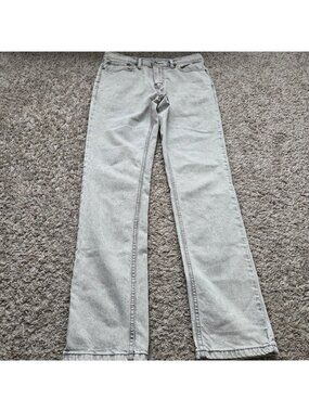 Levis 511 Jeans Mens 32x34 Slim Gray Acid Denim Dark Wash